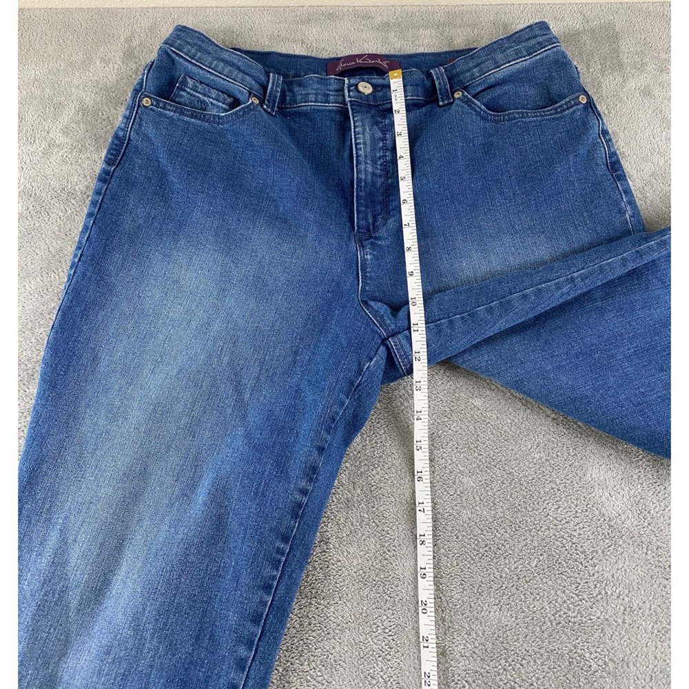 Gloria Vanderbilt Amanda Jeans Womens 16S Blue High Rise Tapered Straight Leg - Picture 9 of 15